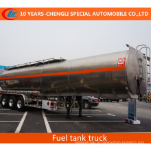 Tanque de combustível de aço inoxidável da liga do tanque de combustível de 3 eixos semi Reboque Semi do depósito de gasolina